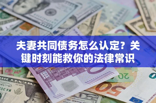北京夫妻共同债务怎么认定？关键时刻能救你的法律常识